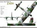 Проект двухмоторного бомбардировщика-«утки» Focke-Wulf Fw 42. Германия
