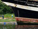 Парусник «Крузенштерн» не получил повреждений при посадке на мель в Архангельске