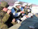 Морозы добавили сложности армейским учениям в России