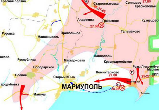 ДНР удалось замкнуть котел у города Волноваха и укрепиться на берегу Азовского моря
