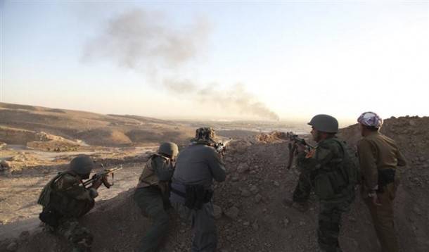 Иракская армия и курдские войска "пешмерга" зачищают селения между городами Сулейман-Бек и Амерли
