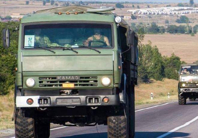 50 камазов подкрепления прибыло в Луганск из России