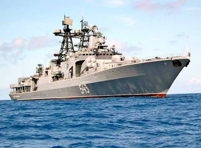 БПК «Вице-адмирал Кулаков» зашел в сирийский порт