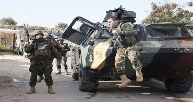 Ливанская армия наступает в районе Рас-Баальбек