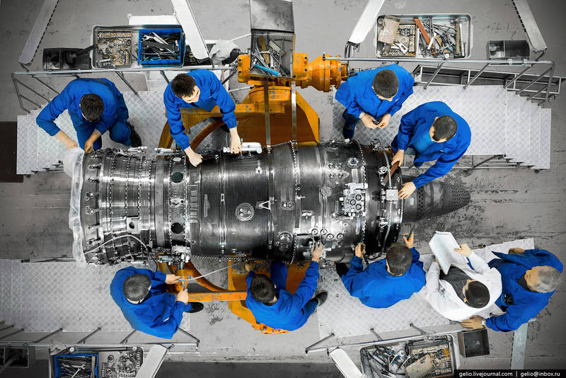 Производство авиационных двигателей на Уфимском моторостроительном производственном объединении