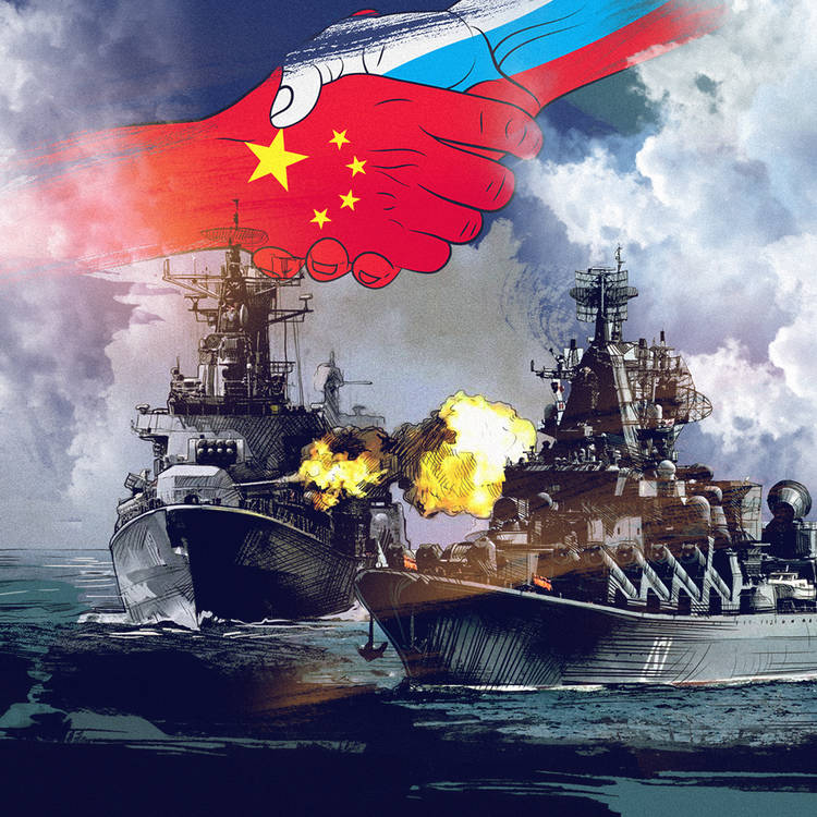 Россия и Китай проводят вторые совместные морские учения