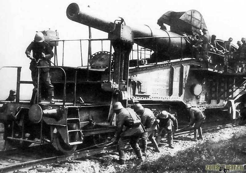 Германские 280-мм железнодорожные артиллерийские установки «Bruno» и «Kurfurst»