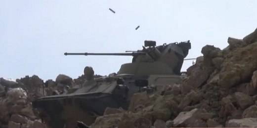 Российские БТР-82 успешно воюют в Сирии