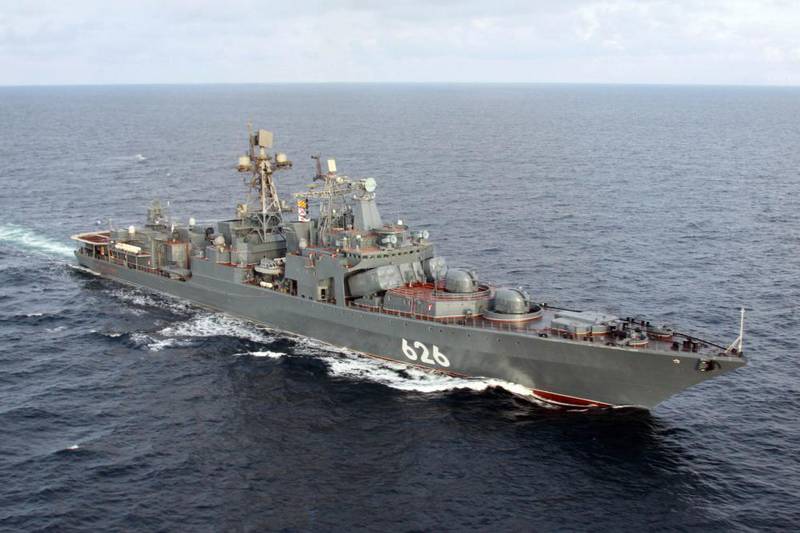 БПК «Вице-адмирал Кулаков» вышел в Баренцево море на учения  в первый раз после ремонта и ходовых испытаний