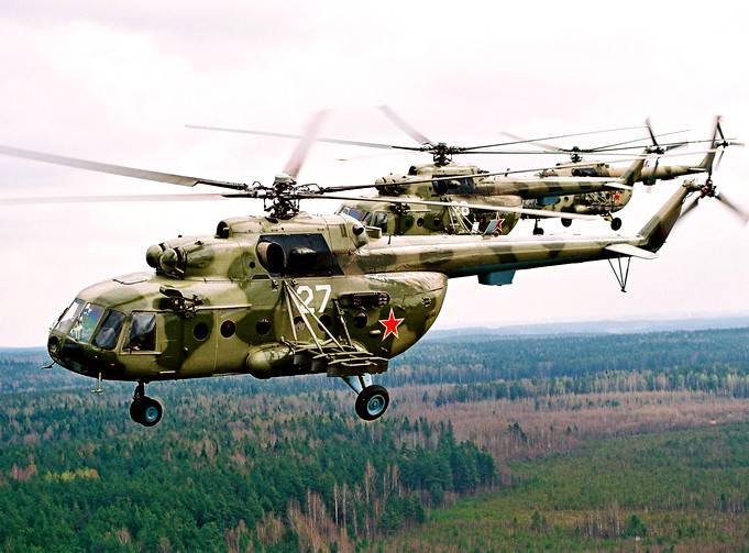 Ми-8: прикрывающий «Рычаг», «летающая погранзастава» и другие