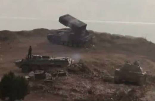 Сирийский фронт российских бронетранспортеров БТР-80 и БТР-82
