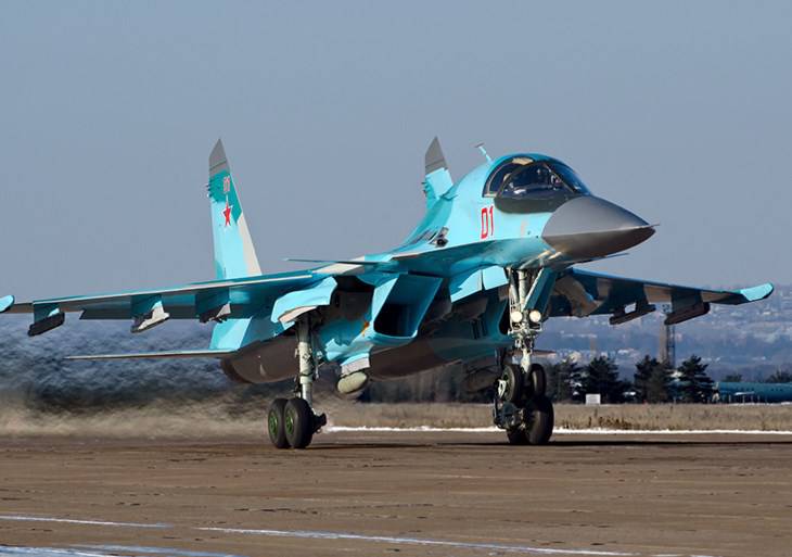 Экзамен на боевую готовность сдают экипажи новейших Су-34