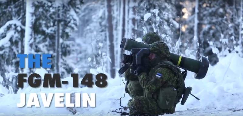 Эстония испытала Javelin на российских танках