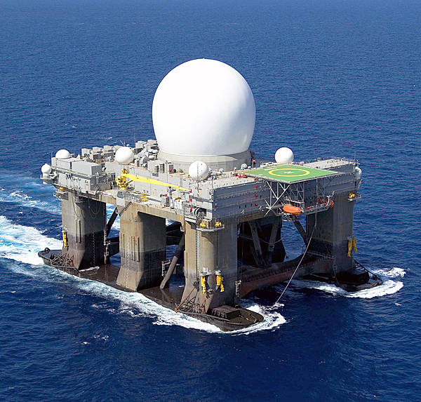 Морской плавучий радар SBX-1, системы противоракетной обороны США