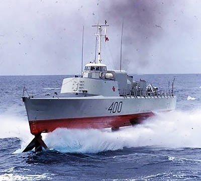 Опытный противолодочный корабль на подводных крыльях «Bras d'Or» ВМС Канады