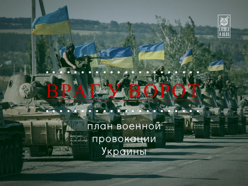 Враг у ворот: план военной провокации Украины