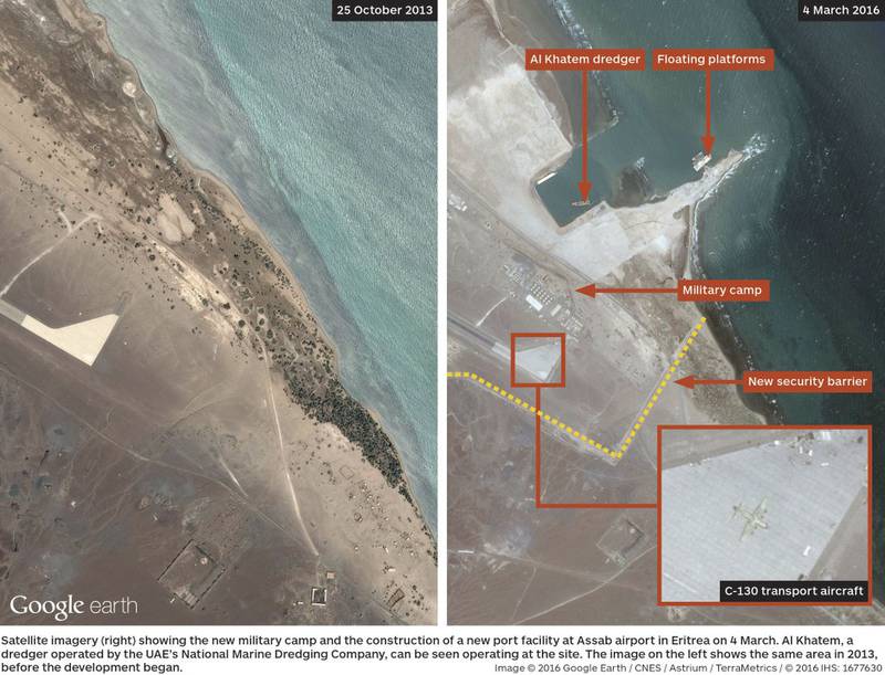 Эмираты строят военно-морскую базу в эритрейском порту Ассаб
