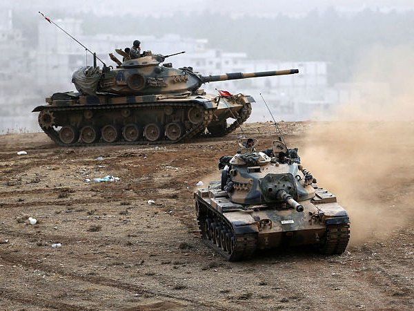 Турецкие танки прорываются к Алеппо