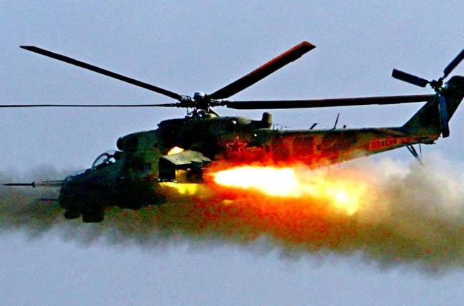Десяток ударных вертолетов ВКС РФ изгнали ИГ с востока Хомса