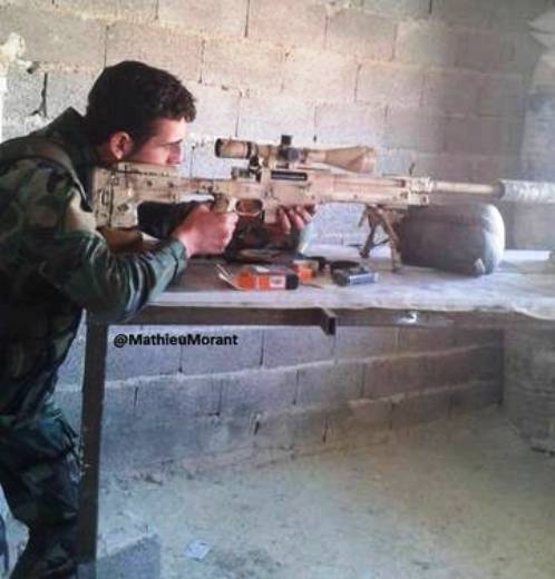 Сирийский спецназ использует элитные высокоточные снайперские винтовки