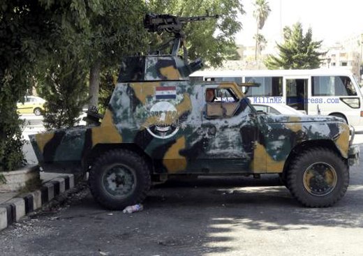 Сирийские войска используют английские бронеавтомобили