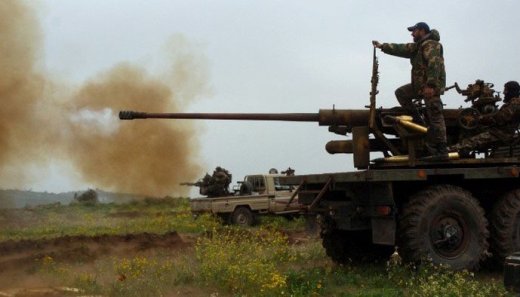 В Сирии "летающий танк" могли поразить из орудия С-60