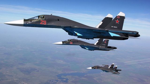 Бомбардировщики Су-34 переброшены в Крым