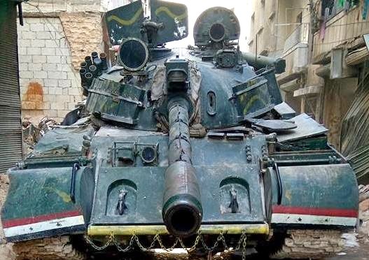 В Сирии замечена интересная модификация танка Т-55