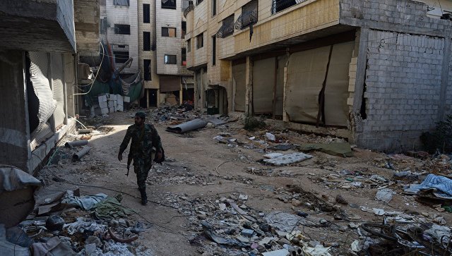 Сирийские военные уничтожили машину со смертниками на въезде в Дамаск
