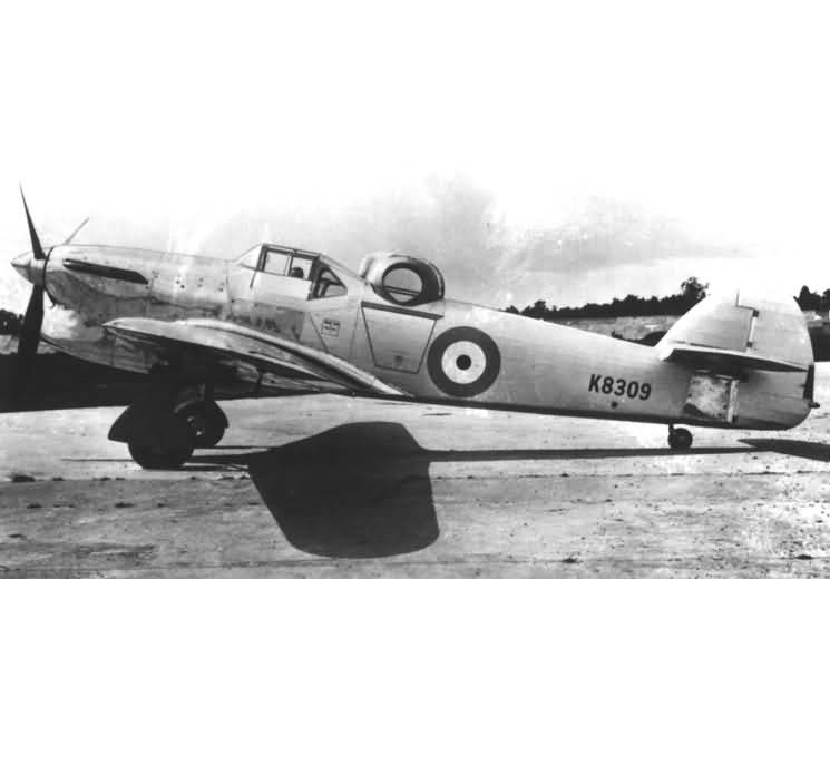 Опытный турельный истребитель Hawker Hotspur. Великобритания