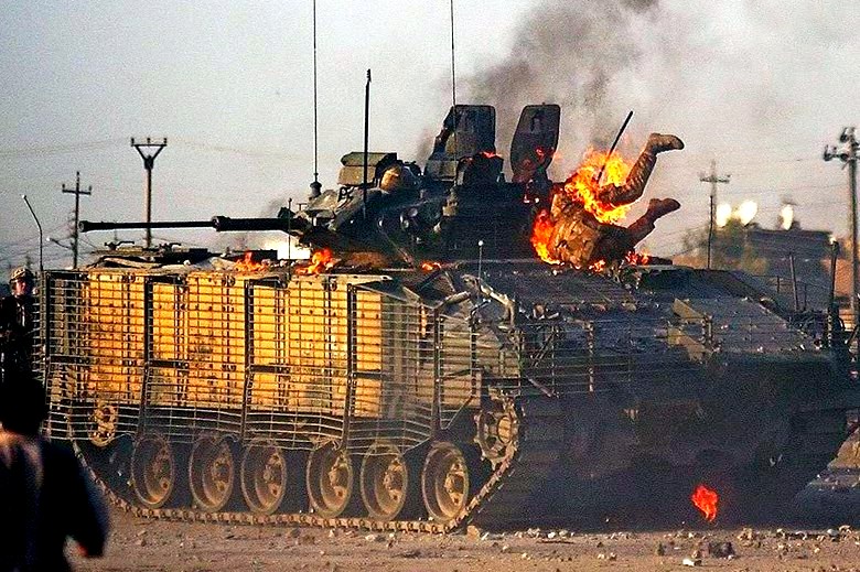 Хуситы заставили полыхать саудовские танки ярким пламенем