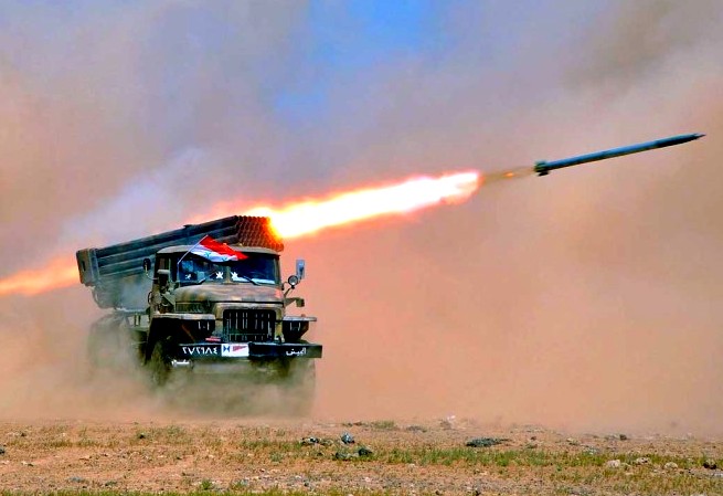 Сирийская артиллерия стерла базу джихадистов в лица земли