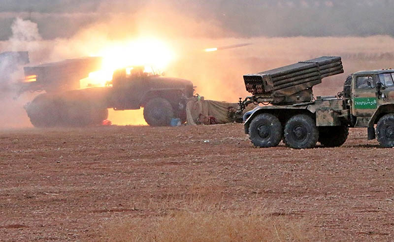 «Град» в Сирии: российский БПЛА обнаружил новые РСЗО в руках боевиков