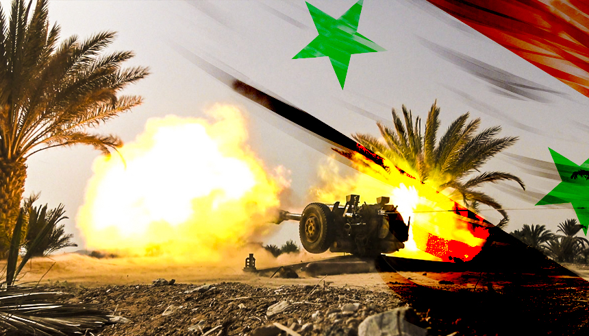 Армия Асада метким артударом разнесла ракетную площадку боевиков в Хомсе