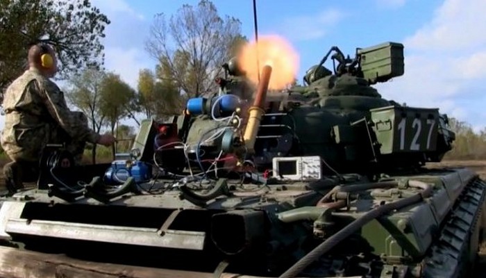 На харьковском полигоне испытали уникальный танковый миномет