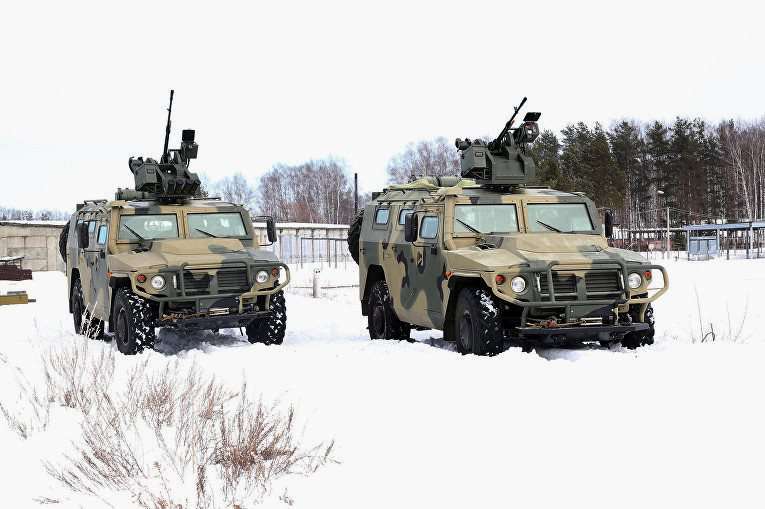 ВС РФ получили партию бронемашин «Тигр» с боевым модулем «Арбалет-ДМ»