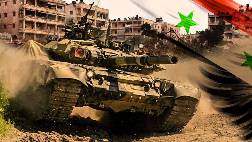 Сирийцы засняли танковый натиск Т-90 и Т-64 во время штурма в Алеппо