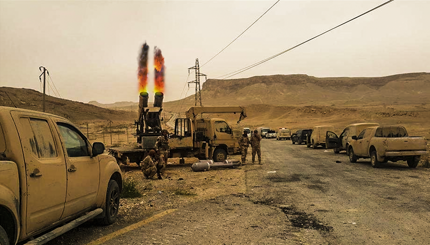 Боевики ИГИЛ засняли провальный ракетный обстрел авиабазы Т-4 под Пальмирой