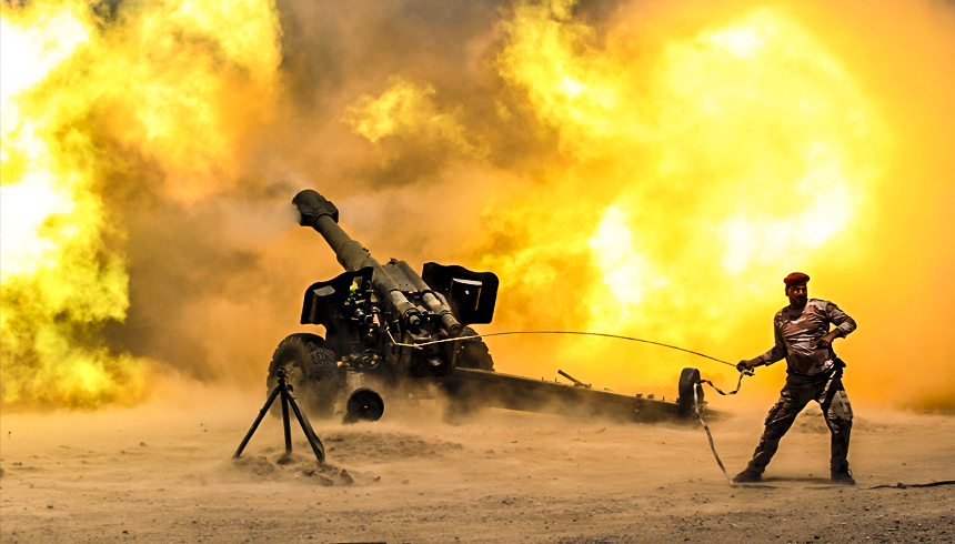 Гаубицы Асада разнесли удирающий в пустыню нефтяной конвой боевиков