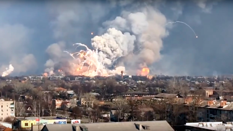 Пожар на складах в Балаклее начался после попойки генералов ВСУ