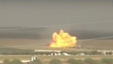 Силы Асада засняли смертельные удары ракетного батальона по конвою боевиков
