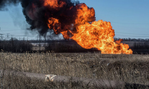 Прицельный огонь ВСУ разрушил газопровод в Коминтерново