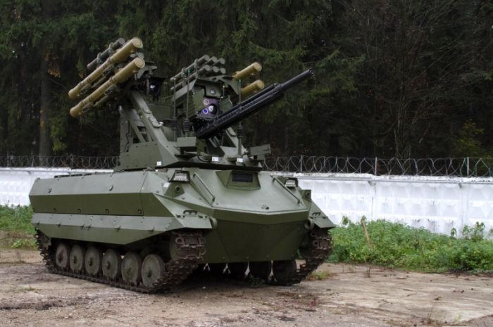 Замеченный в Сирии боевой робот "Уран-9" оказался советским танком