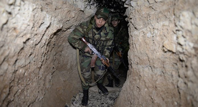 Сирийцы наткнулись на подземную секретную базу боевиков в Дамаске