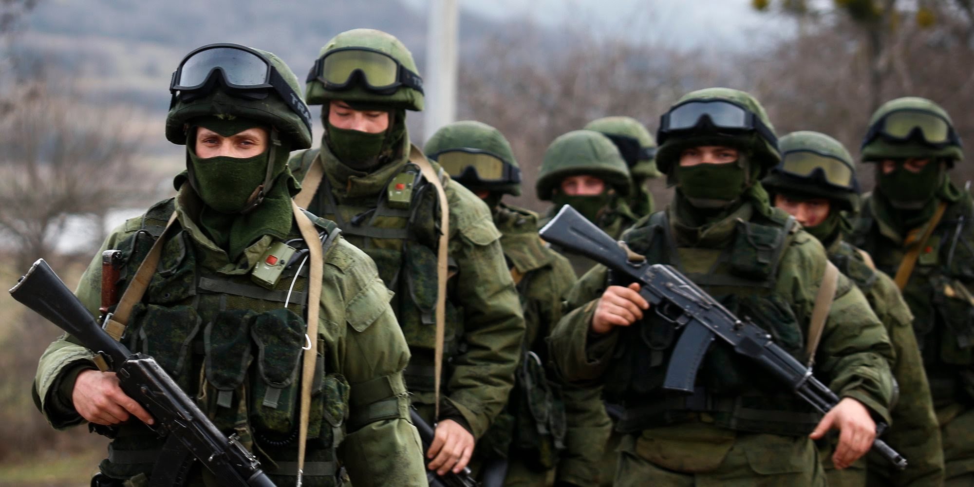 Неизвестные «зелёные человечки» взяли на прицел центр Донецка