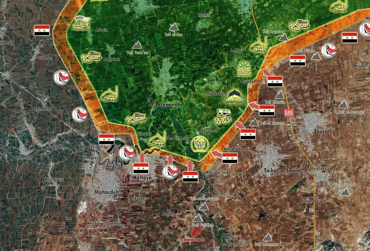 Сирийская армия освободила город Хельфая в провинции Хама