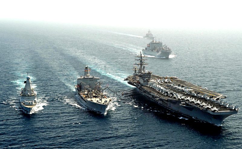 Ударная группа ВМС США направилась к Корейскому полуострову