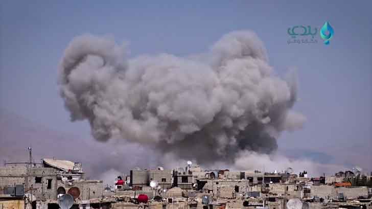 Сирийская армия в пригородах Дамаска применила ракеты «Элефант»