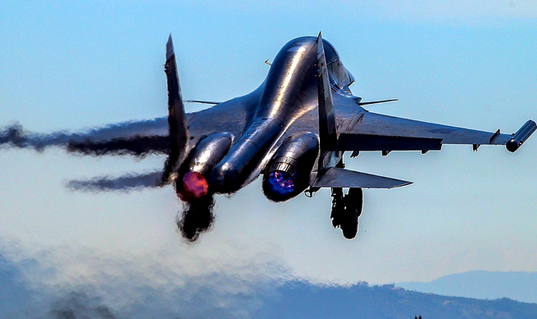 Зрелищные кадры работы российской авиации в Сирии