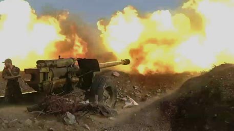 Битва за Сирию: артиллерия Асада накрыла боевиков под Хомсом